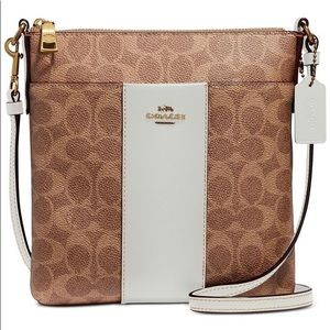 Coach Signature Kitt Messenger Crossbody in Chalk